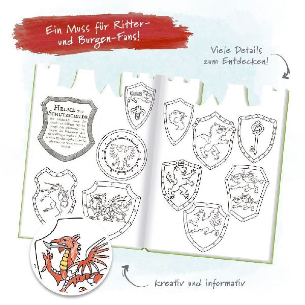 Trötsch Malbuch Ritter und Burgen Malbuch