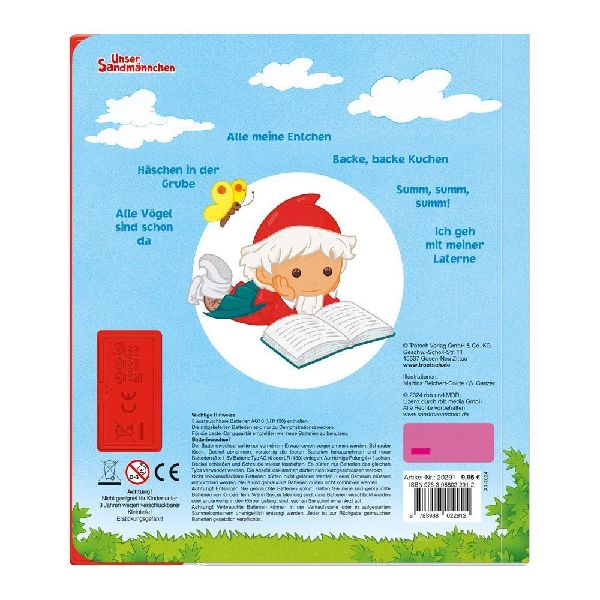 Trötsch Unser Sandmännchen Soundbuch Erste Kinderlieder