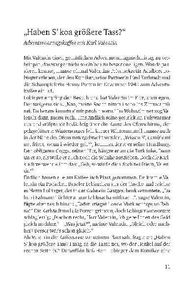Weihnachten mit Karl Valentin