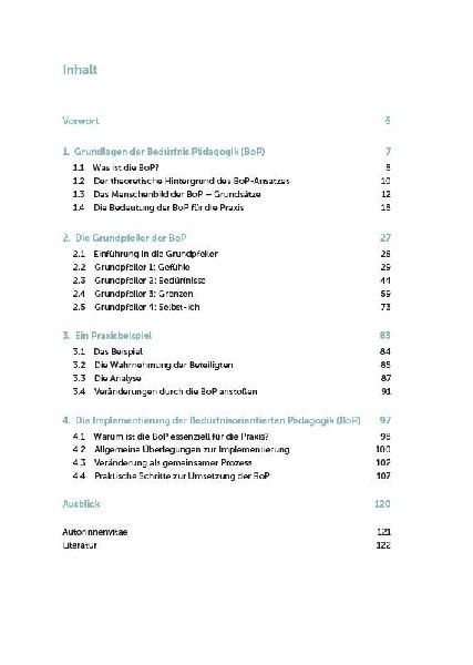 Bedürfnisorientierte Pädagogik (BoP) verstehen, einordnen, anwenden