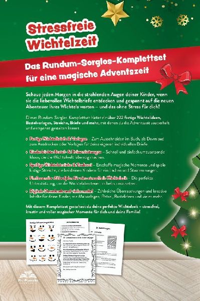 Das große Wichtelspaß Komplettset - Das Wichtel Buch: fertige Wichtelbriefe, lustige Streiche, kreative Bastelanleitungen & mehr: Einfach und schnell unvergessliche Kindheitserinnerungen schaffen