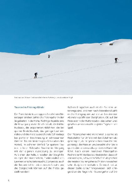 Pistengehen und leichte Skitouren