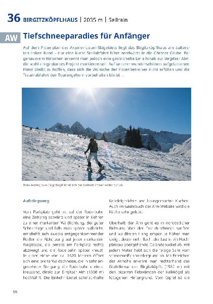 Pistengehen und leichte Skitouren