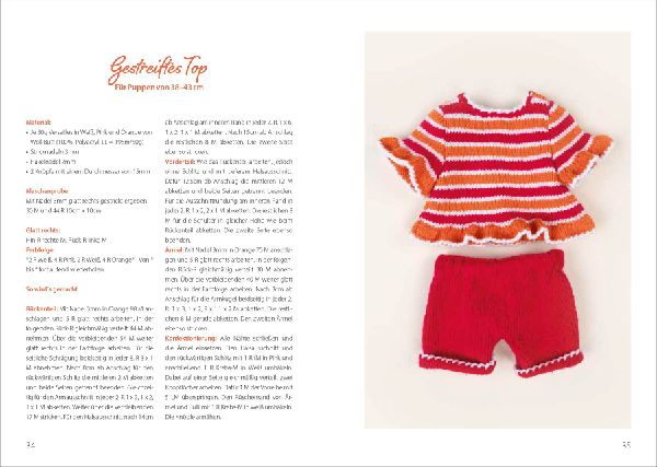 Niedliche Puppenkleidung stricken