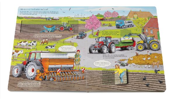 Mein großes Traktor-Spielbuch. Mit Drehscheibe, vielen Klappen und Schiebern