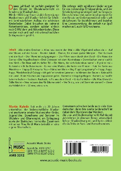 KIDS Lagerfeuer-Ukulele. Die schönsten Kinderlieder begleiten.