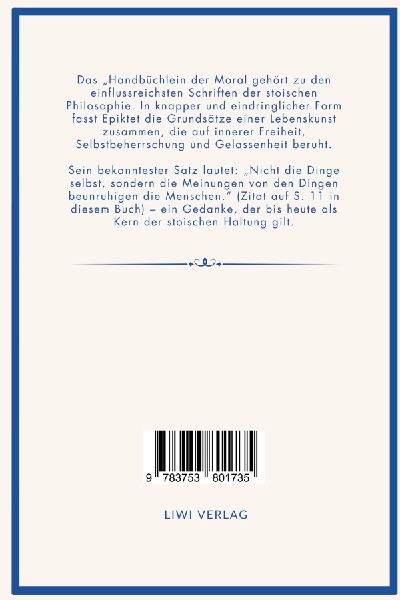 Epiktet: Handbüchlein der Moral