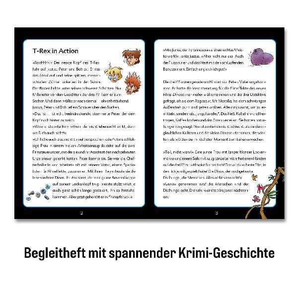 Krimi Puzzle: Die drei ??? Kids 200 Teile - T-Rex in Action (drei Fragezeichen)