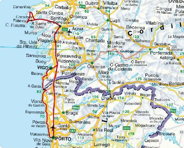 ROTHER Wanderführer Jakobsweg - Caminho Português