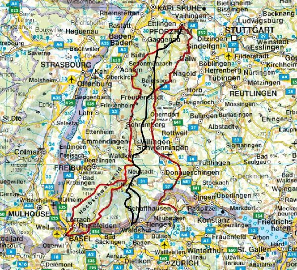 ROTHER Wanderführer Fernwanderwege Schwarzwald