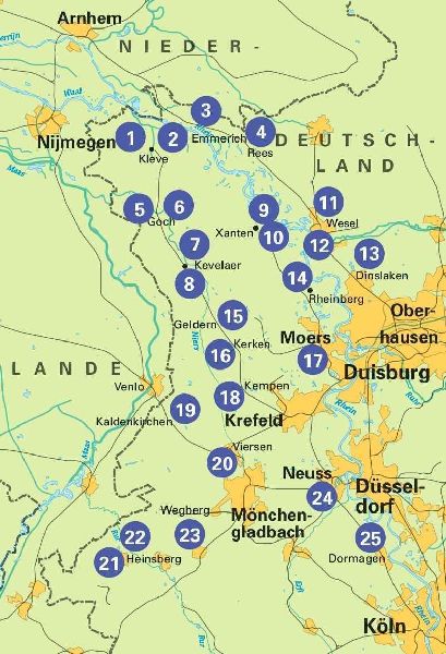 Die 25 schönsten E-Bike Touren am Niederrhein