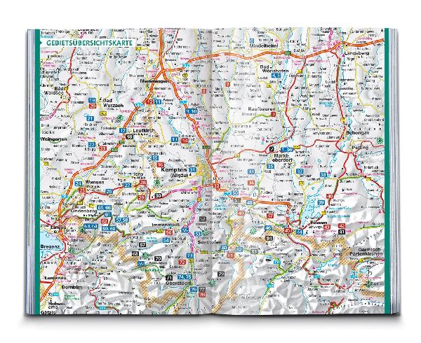 KOMPASS Wanderführer Wandertrilogie Allgäu, 84 Touren mit Extra-Tourenkarte