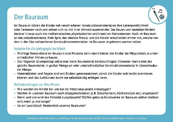Schritt für Schritt zur Teilöffnung: Teiloffenes Kita-Konzept