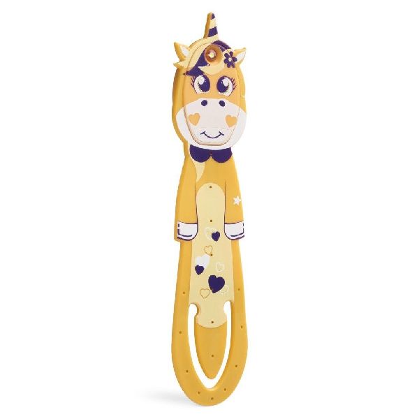 Flexilight Pals Leselicht (Einhorn) - gelb - 2 in 1 Leselampe & Lesezeichen - LED Leselicht - Geschenk für Leser, Buchliebhaber - Deutsche Ausgabe