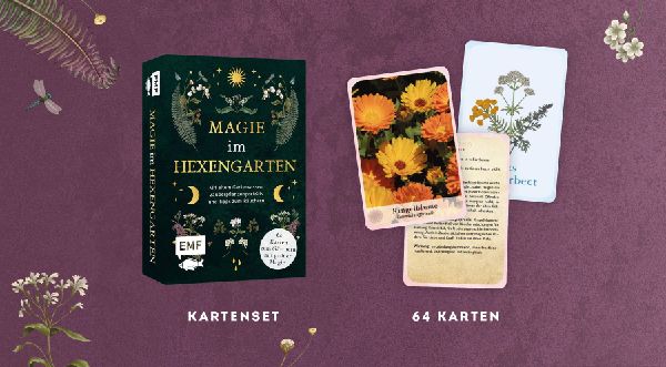 Kartenset: Magie im Hexengarten - 64 Karten zum Gärtnern mit grüner Magie