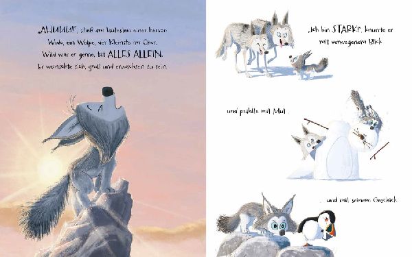 Kleiner Wolf in weiter Welt
