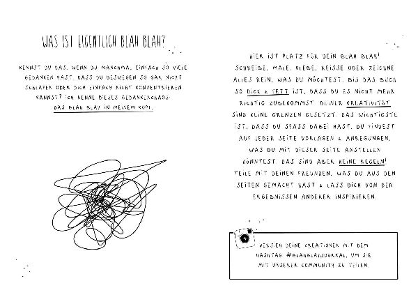 Blah Blah Journal - Dein verrücktes Mitmach-Buch - Mal es fertig! Von YouTuberin Foxy Draws