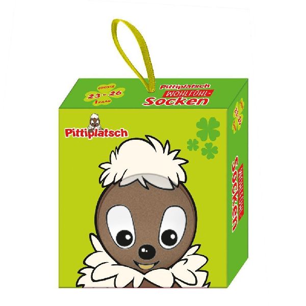 TRÖTSCH - Unser Sandmännchen Pittiplatsch Kindersocken Größe 23 bis 26