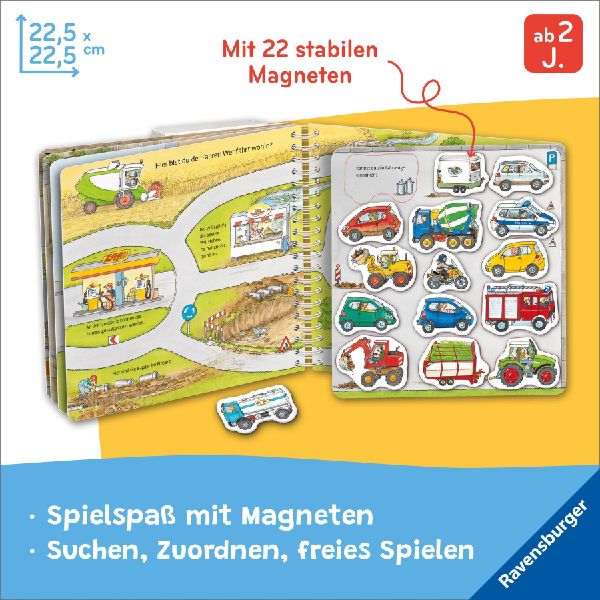 Mein großes Magnetbuch - Wer fährt wohin?