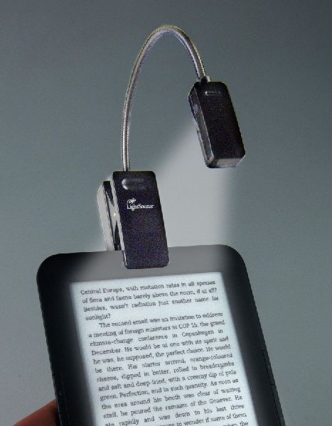 E-Booklight Schwarz | LED Leselampe mit Clip für Bücher und E-Reader