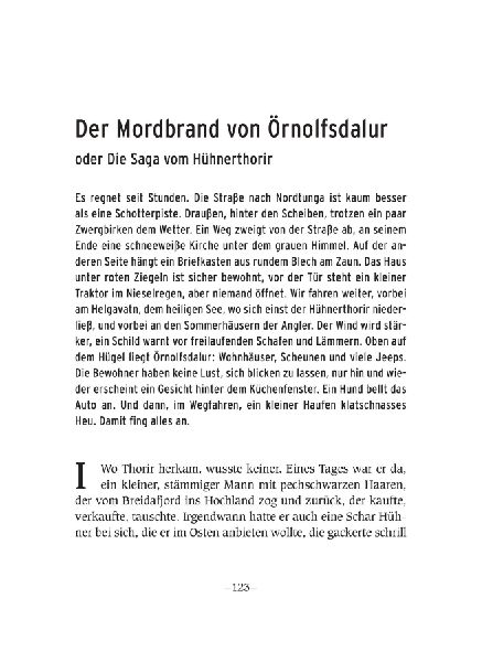 Der Mordbrand von Örnolfsdalur und andere Isländer-Sagas