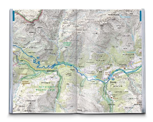 KOMPASS Wanderführer Lechweg mit Lechschleifen, 16 Touren und Etappen mit Extra-Tourenkarte
