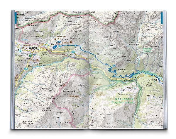 KOMPASS Wanderführer Lechweg mit Lechschleifen, 16 Touren und Etappen mit Extra-Tourenkarte