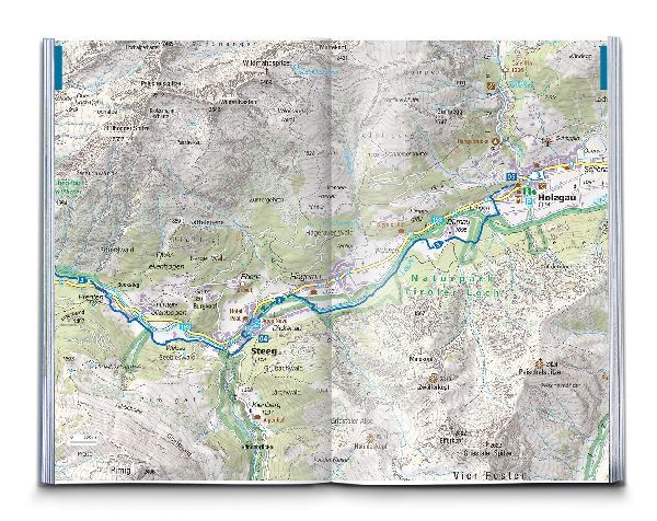 KOMPASS Wanderführer Lechweg mit Lechschleifen, 16 Touren und Etappen mit Extra-Tourenkarte