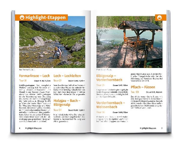 KOMPASS Wanderführer Lechweg mit Lechschleifen, 16 Touren und Etappen mit Extra-Tourenkarte