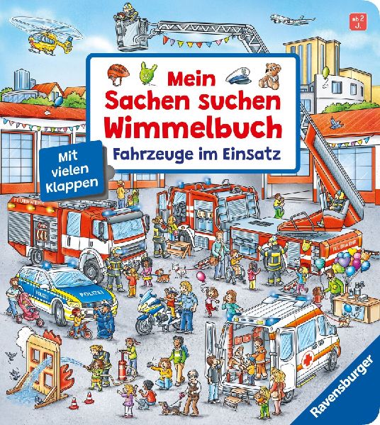 Mein Sachen suchen Wimmelbuch: Fahrzeuge im Einsatz