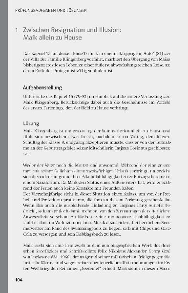 Lektürehilfen Wolfgang Herrndorf "Tschick"
