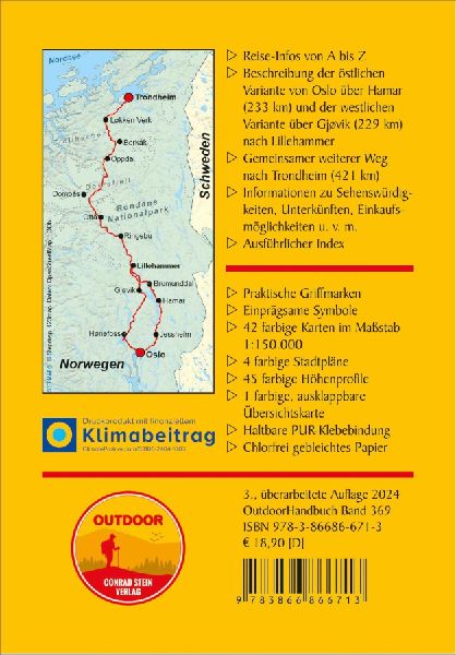 Norwegen: Olavsweg West- und Ostroute von Oslo nach Trondheim