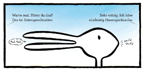 Ente oder Hase? Was siehst du hier?