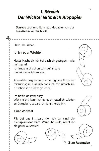 Die lustigsten Wichtelbriefe für Kinder | Zum Ausschneiden & sofort Verwenden | Interaktives Adventskalender-Buch mit Wichtelstreichen für die Wichteltür & Mitmach-Elementen | Für Erstleser und Grundschüler ab der 1. Klasse