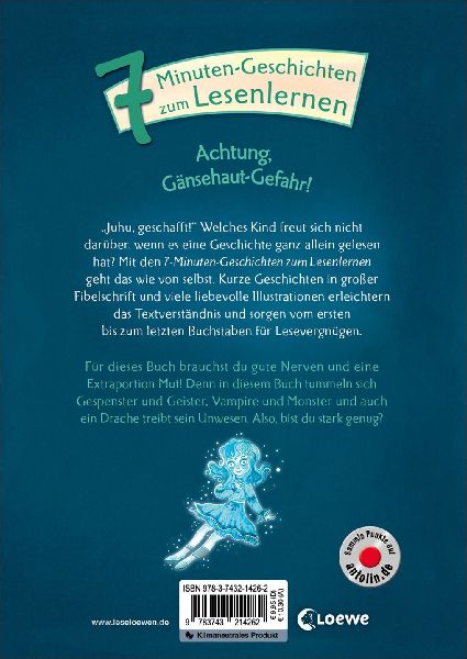 Leselöwen - Das Original - 7-Minuten-Geschichten zum Lesenlernen - Achtung, Gänsehaut-Gefahr!