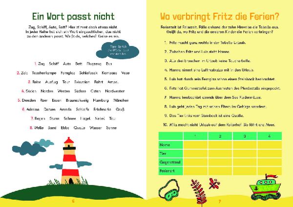 Mein megacooles Rätselbuch - Lesen | Schreiben | Spaß mit Wörtern - ab 8 Jahren - Band 1