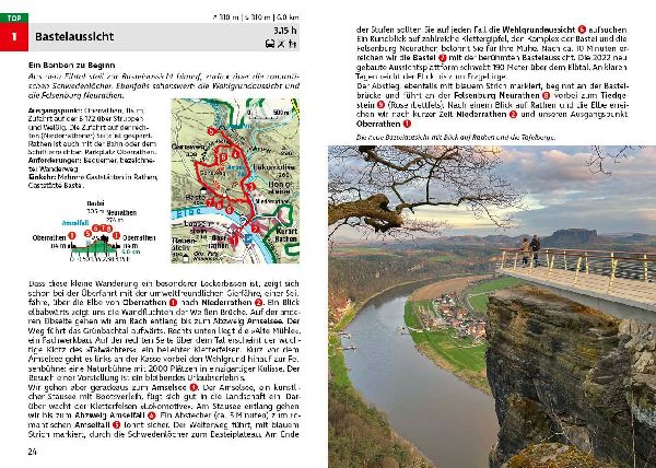 ROTHER Wanderführer Elbsandsteingebirge. 58 Touren in der Sächsischen Schweiz - mit Malerweg und Stiegen