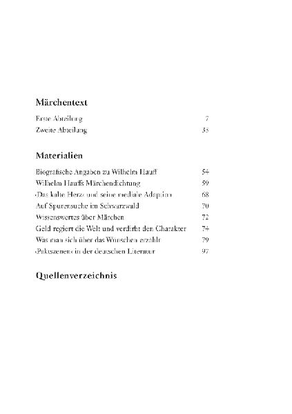 Das kalte Herz - Wilhelm Hauff