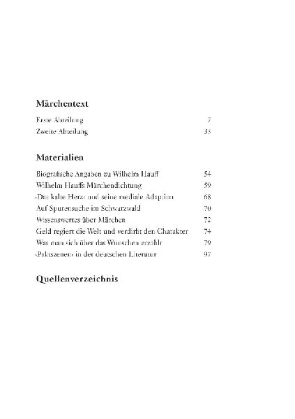 Das kalte Herz - Wilhelm Hauff
