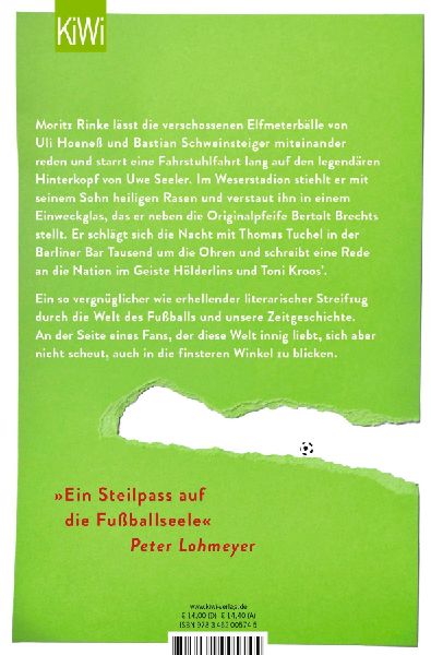Ich könnte hier stundenlang sitzen und auf den Rasen schauen