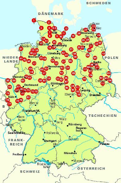 Die 111 schönsten Radtouren in Deutschlands Norden, E-Bike geeignet, kostenloser GPX-Tracks-Download aller 111 Radtouren