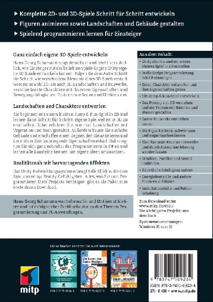 3D-Spiele programmieren mit Unity