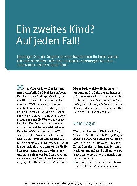 Willkommen Geschwisterchen