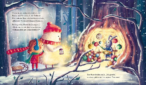 Ein Weihnachtsfunkeln im Dunkeln