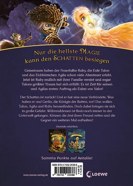 Der letzte Feuerfalke und die Rückkehr des Schattens (Band 12)