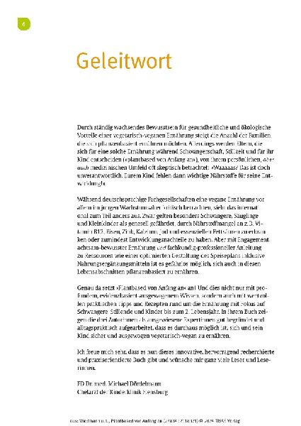 Plantbased von Anfang an: Baby & Kleinkind, Schwangerschaft & Stillzeit