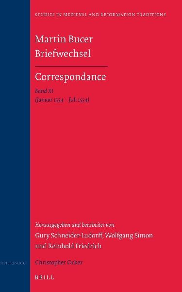 Martin Bucer Briefwechsel/Correspondance: Band XI (Januar 1534...
