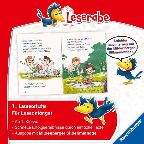 Fußballgeschichten - Leserabe ab 1. Klasse - Erstlesebuch für Kinder ab 6 Jahren (mit Mildenberger Silbenmethode)