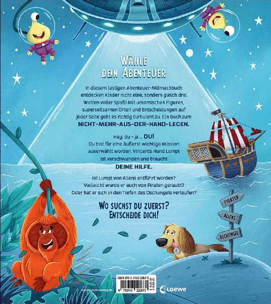 Dein Abenteuer beginnt! Piraten + Aliens + Wilde Tiere