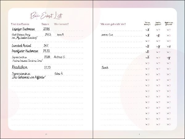 Mein Buchjournal. One Book a Day keeps reality away